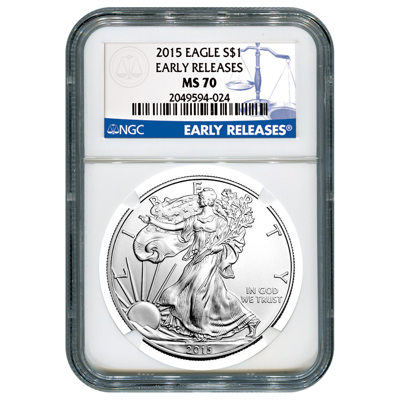 2015 Silver Eagle NGC MS70 Early Releases