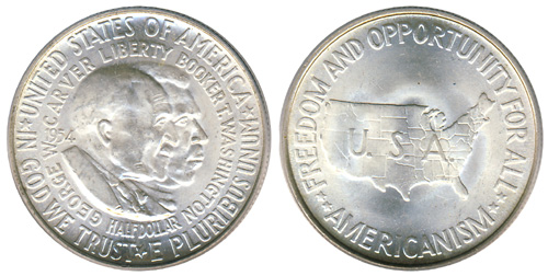 The Washington/Carver Commemorative Silver Half Dollar