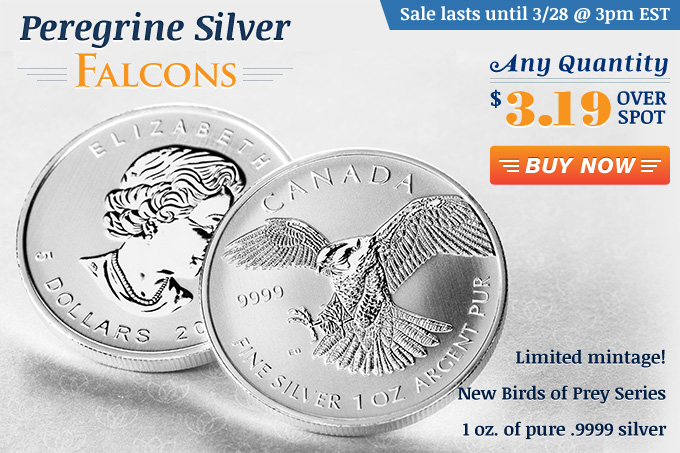 24-Hour Flash Sale! Peregrine Silver Falcons!