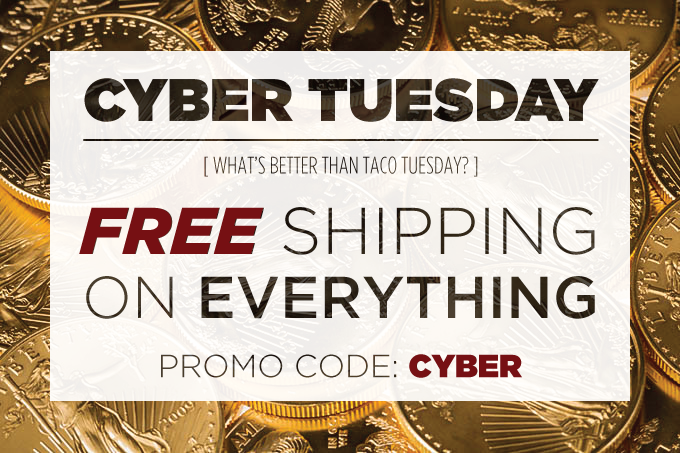 Cyber Tuesday? Why not! FREE SHIPPING on Everything!