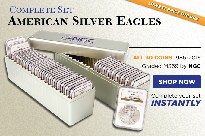 Complete Set of Certified American Silver Eagles (1986-2015)