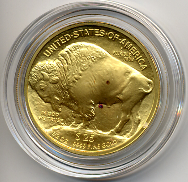 Red Spots On Gold Coin