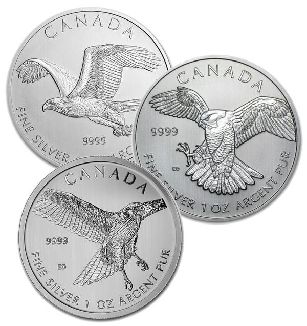 Birds of Prey Silver Coins.