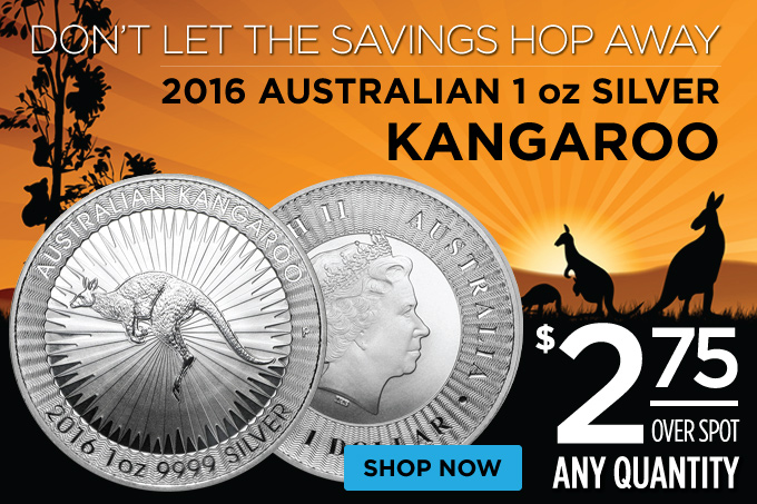 Silver Kangaroos – $2.75 Over Spot Any Quantity!