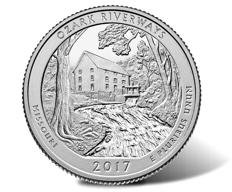 Ozark Riverways Quarter Proof Coins Released by US Mint